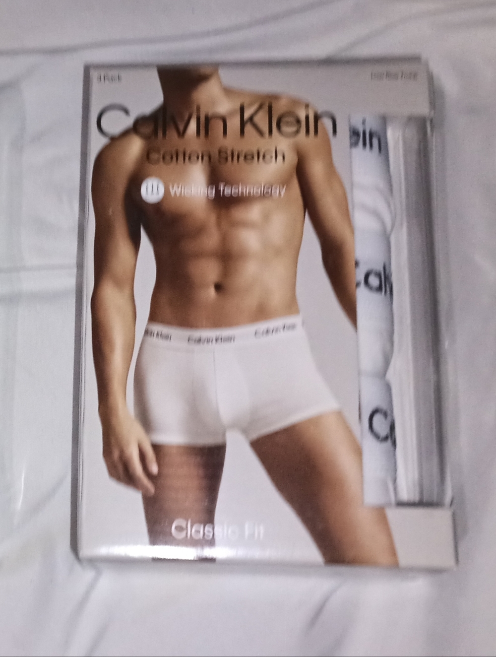 Calvin Klein White Cotton Stretch Boxer Briefs - 3 Pack